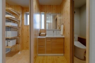 洗面室・浴室・トイレ　注文住宅の新築実例