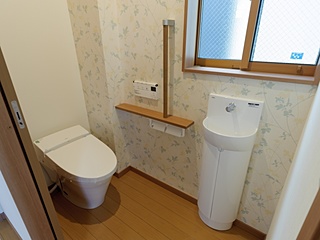 1階　トイレ　長野市の注文住宅　新築事例