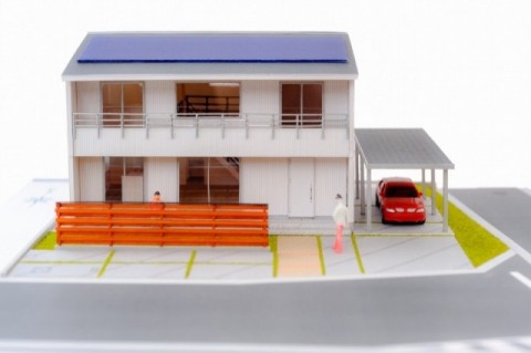 注文住宅の模型　湯本工務店