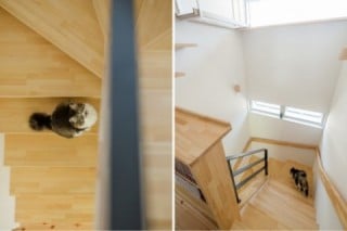階段　キャットウォーク　注文住宅の実例