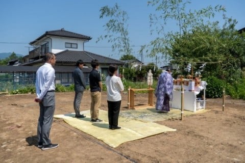 注文住宅の地鎮祭