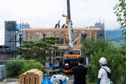 中野市　注文住宅の上棟式