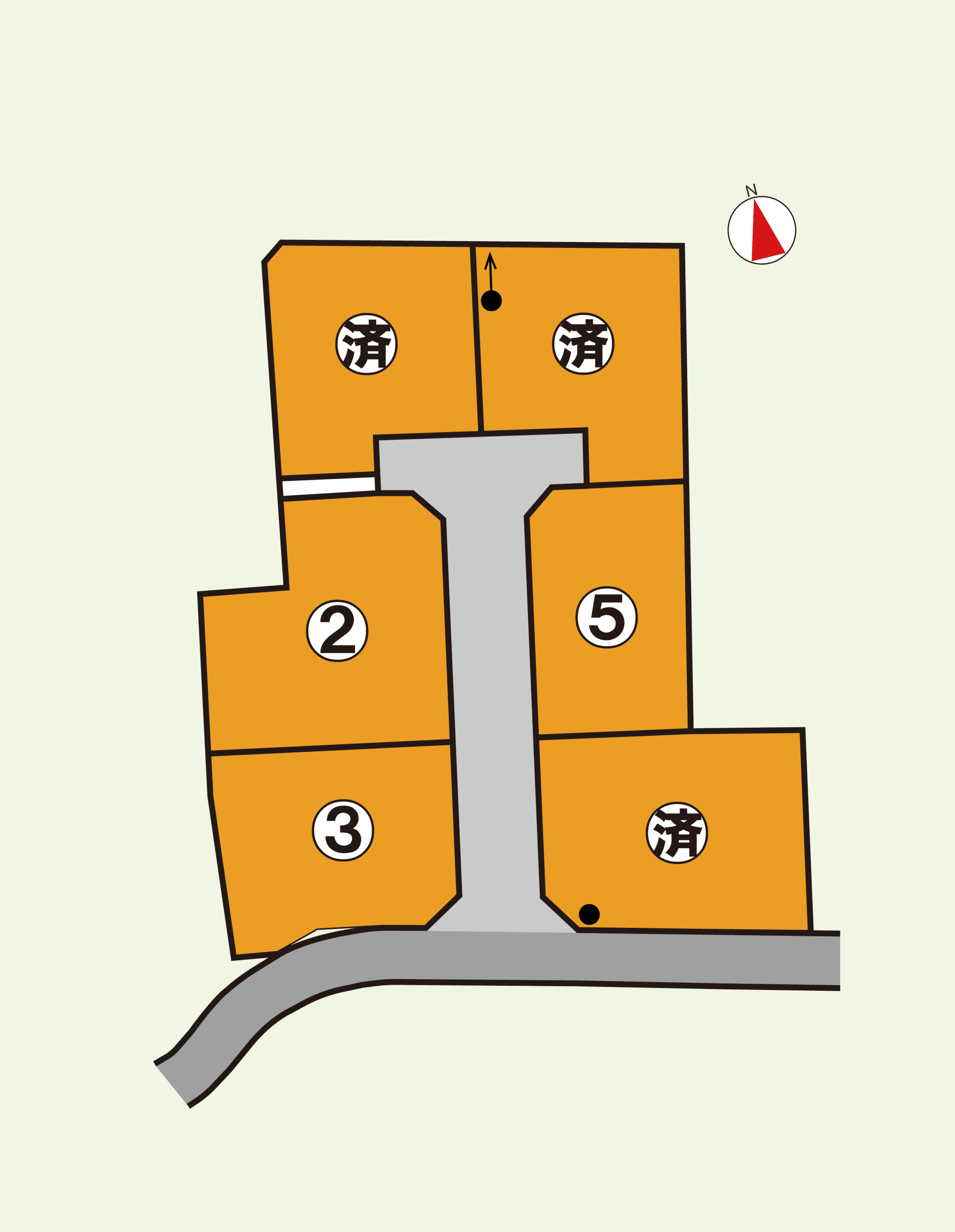 金井分譲地　区画図