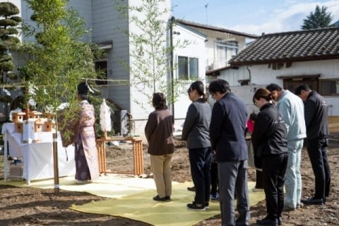 注文住宅の地鎮祭