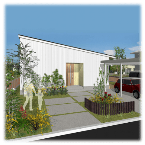 注文住宅　平屋実例プラン
