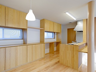 キッチン　自由設計の新築事例