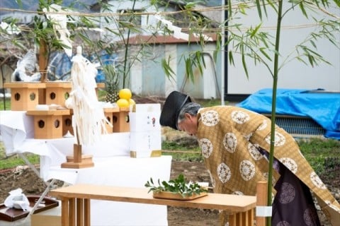 中野市 注文住宅の地鎮祭 中野市 注文住宅の地鎮祭