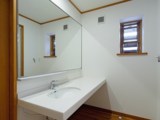 浴室洗面　飯山市の注文住宅　リノベーション事例